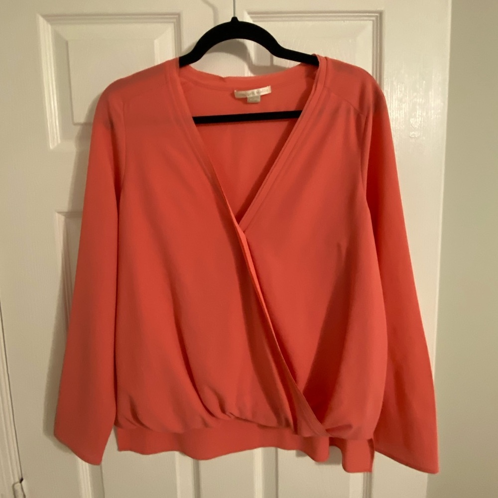 Women's Cooper & Ella Pink long sleeve blouse size M